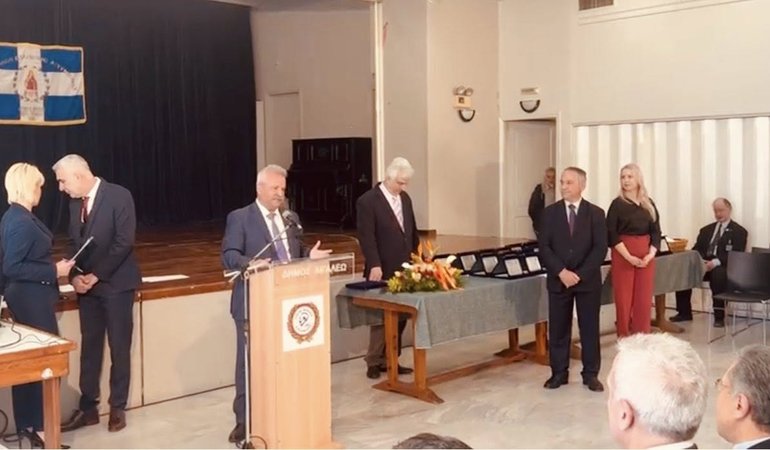Μια ιδιαίτερη τιμητική διάκριση για τον Πρόεδρο του Ινστιτούτου P.A.D.A. – Αντιναρκωτική Δράση